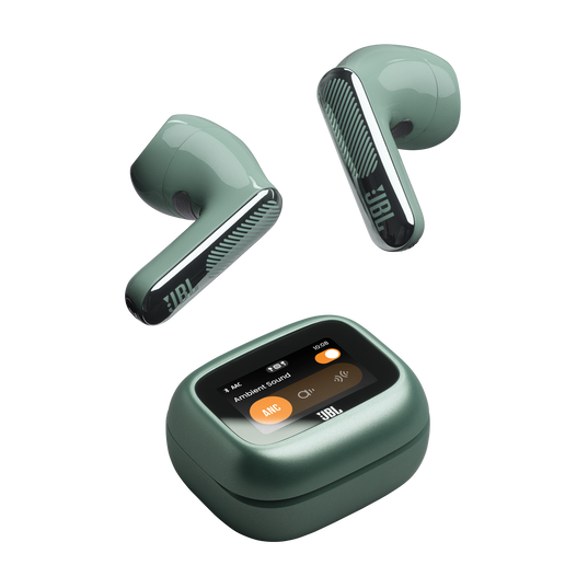 JBL Live Flex 4 - Green - True wireless Noise Cancelling earbuds - Top