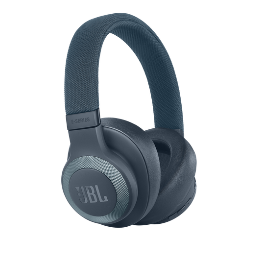 JBL E65BTNC - Blue - Wireless over-ear noise-cancelling headphones - Hero