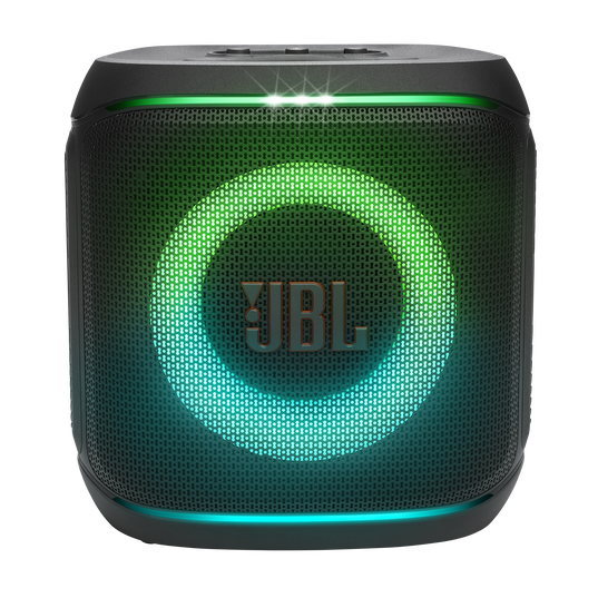 JBL PartyBox Encore 2 Plus - Black - Portable party speaker with real-time AI vocal removal and two wireless mics - Front
