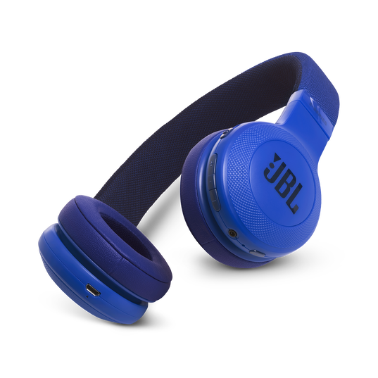 JBL E45BT - Blue - Wireless on-ear headphones - Hero