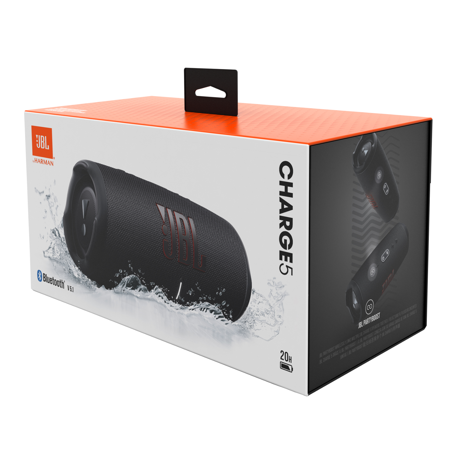 Amazon.co.jp: JBL CHARGE5 Bluetoothスピーカー 2ウェイ・スピーカー構成/USB  C充電/IP67防塵防水/パッシブラジエーター搭載/ポータブル/2021年モデル ブラック JBLCHARGE5BLK 【国内正規品】 : 家電＆カメラ