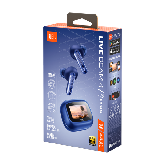 JBL Live Beam 4 - Blue - True wireless Noise Cancelling earbuds - Detailshot 15