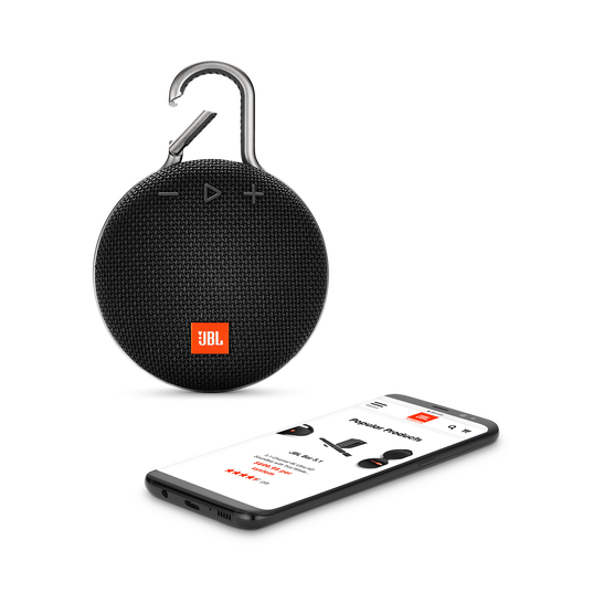 JBL Clip 3 - Midnight Black - Portable Bluetooth® speaker - Detailshot 1