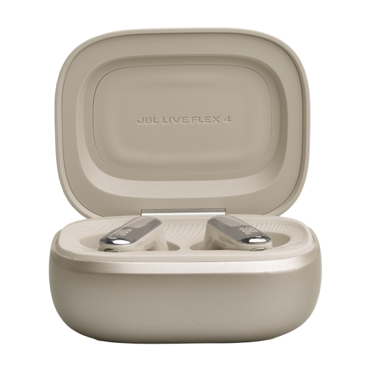 JBL Live Flex 4 - Sand - True wireless Noise Cancelling earbuds - Left