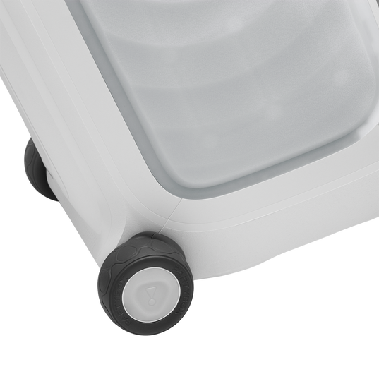 JBL PartyBox 330 - White - Portable party speaker with JBL legendary sound, futuristic lighting, a telescopic handle and wide wheels. - Detailshot 3