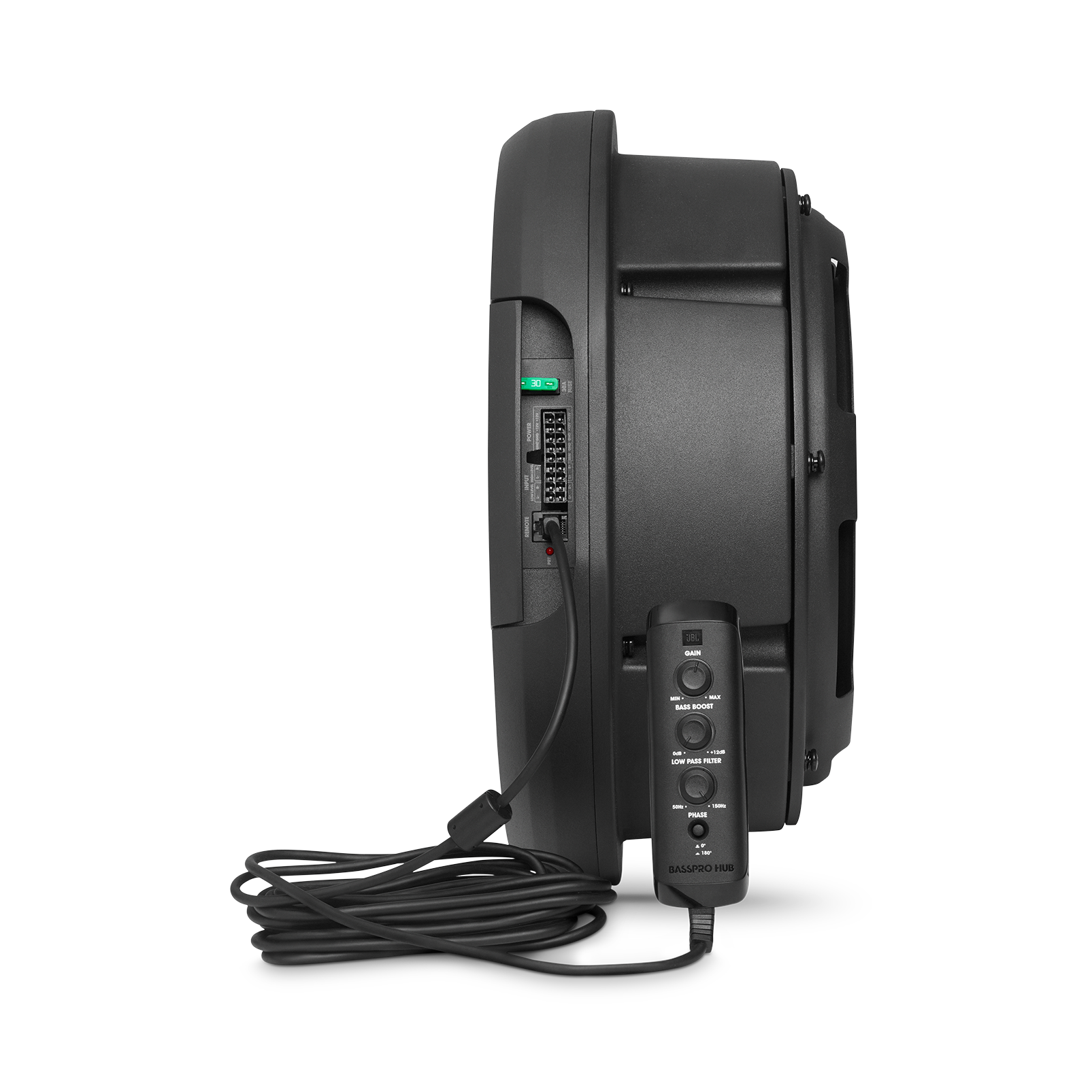 amplified spare tire subwoofer