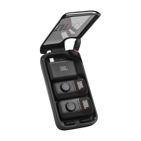 JBL EasySing Mic Mini Duo - Black - Mini AI-powered microphone with real-time vocal removal - Detailshot 3