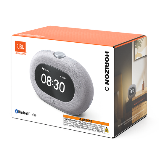 JBL HORIZON3 GRYJN アラームBluetooth JBL Horizon 3 with FM | Bluetooth® clock radio speaker with FM