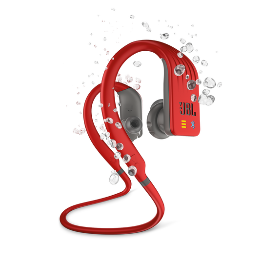 JBL Endurance DIVE - Red - Waterproof Wireless In-Ear Sport Headphones with MP3 Player - Hero