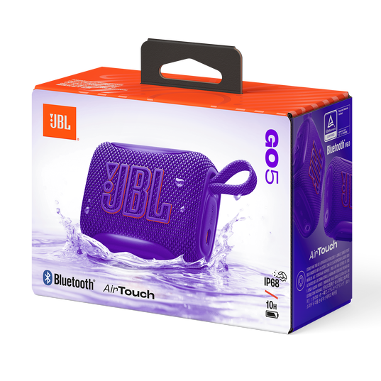 JBL Go 5 - Purple - Ultra-portable waterproof and drop-proof speaker with JBL legendary sound and ambient edge lighting - Detailshot 9