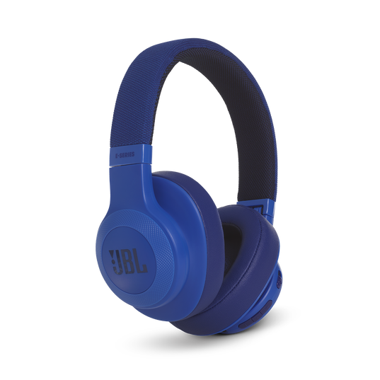 JBL E55BT - Blue - Wireless over-ear headphones - Detailshot 2