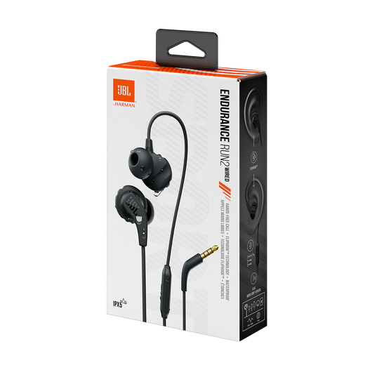 JBL Endurance Run 2 Wired | Waterproof Wired Sports In-Ear Headphones