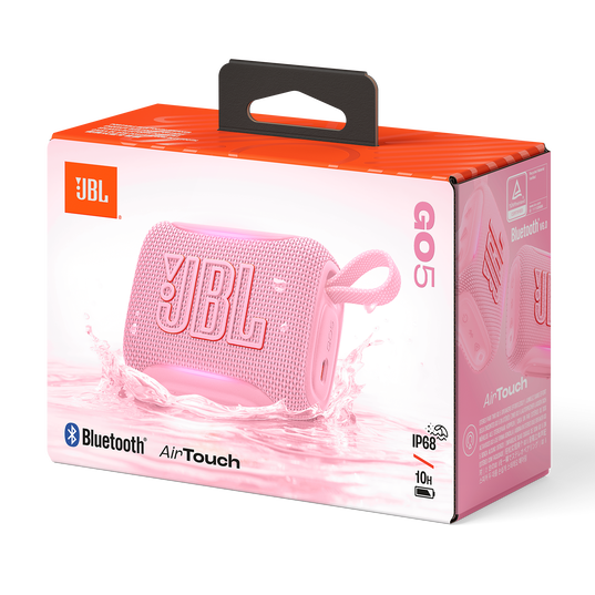 JBL Go 5 - Pink - Ultra-portable waterproof and drop-proof speaker with JBL legendary sound and ambient edge lighting - Detailshot 9