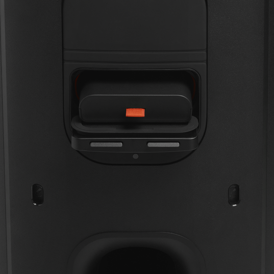 JBL PartyBox 330 - Black - Portable party speaker with JBL legendary sound, futuristic lighting, a telescopic handle and wide wheels. - Detailshot 2