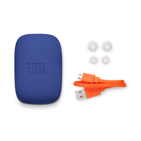 JBL Endurance JUMP - Blue - Waterproof Wireless Sport In-Ear Headphones - Detailshot 4