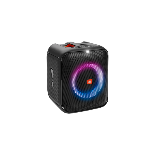 JBL Partybox Encore Essential - Black - Portable party speaker with powerful 100W sound, built-in dynamic light show, and splash proof design. - Hero
