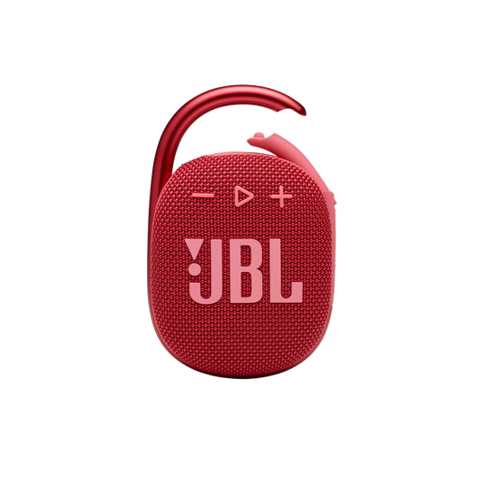 JBL Clip 4 - Red - Ultra-portable Waterproof Speaker - Front