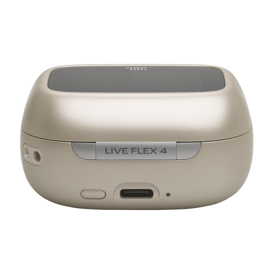 JBL Live Flex 4 - Sand - True wireless Noise Cancelling earbuds - Detailshot 2