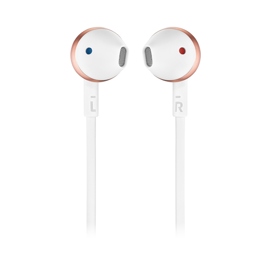 JBL Tune 205BT - Rose Gold - Wireless Earbud headphones - Front