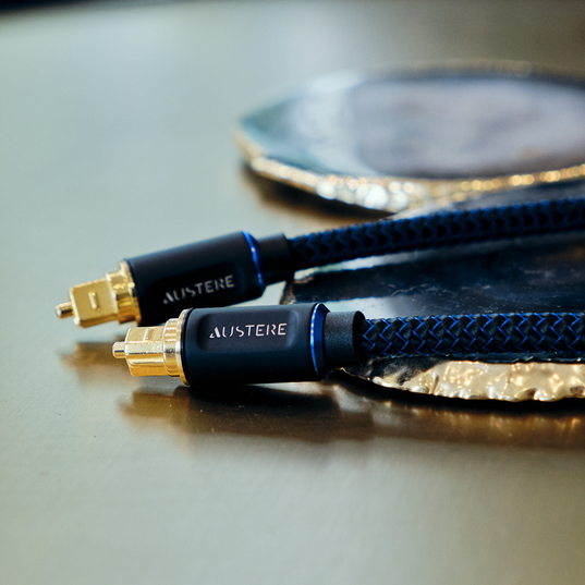 Austere V Series Optical Audio Cable 2.0m - Black - Austere V Series optical audio 2.0m  cable - Front