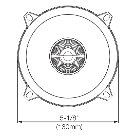 GX502 - Black - 5-1/4" coaxial car audio loudspeaker, 135W - Detailshot 2