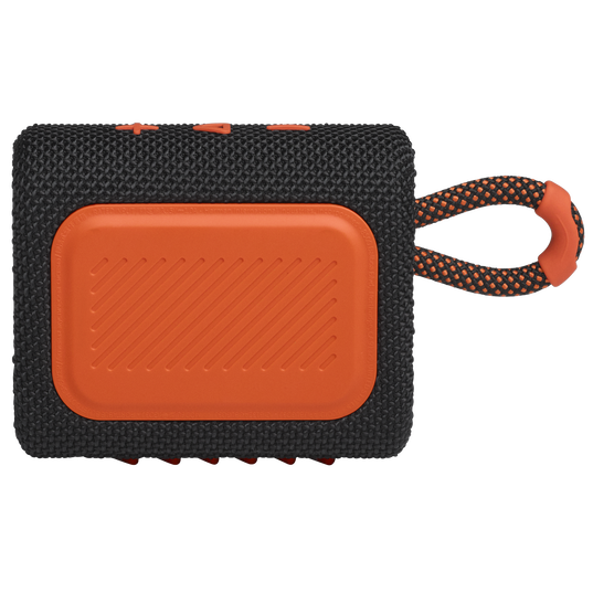 JBL Go 3 - Black / Orange - Portable Waterproof Speaker - Back