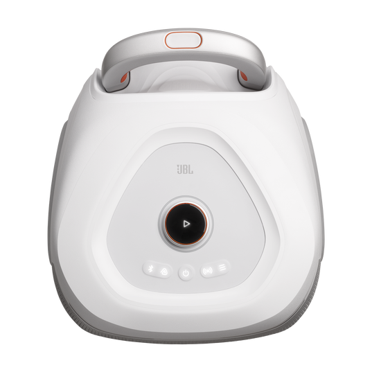 JBL PartyBox 330 - White - Portable party speaker with JBL legendary sound, futuristic lighting, a telescopic handle and wide wheels. - Top
