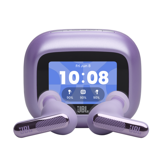 JBL Live Beam 4 - Purple - True wireless Noise Cancelling earbuds - Hero