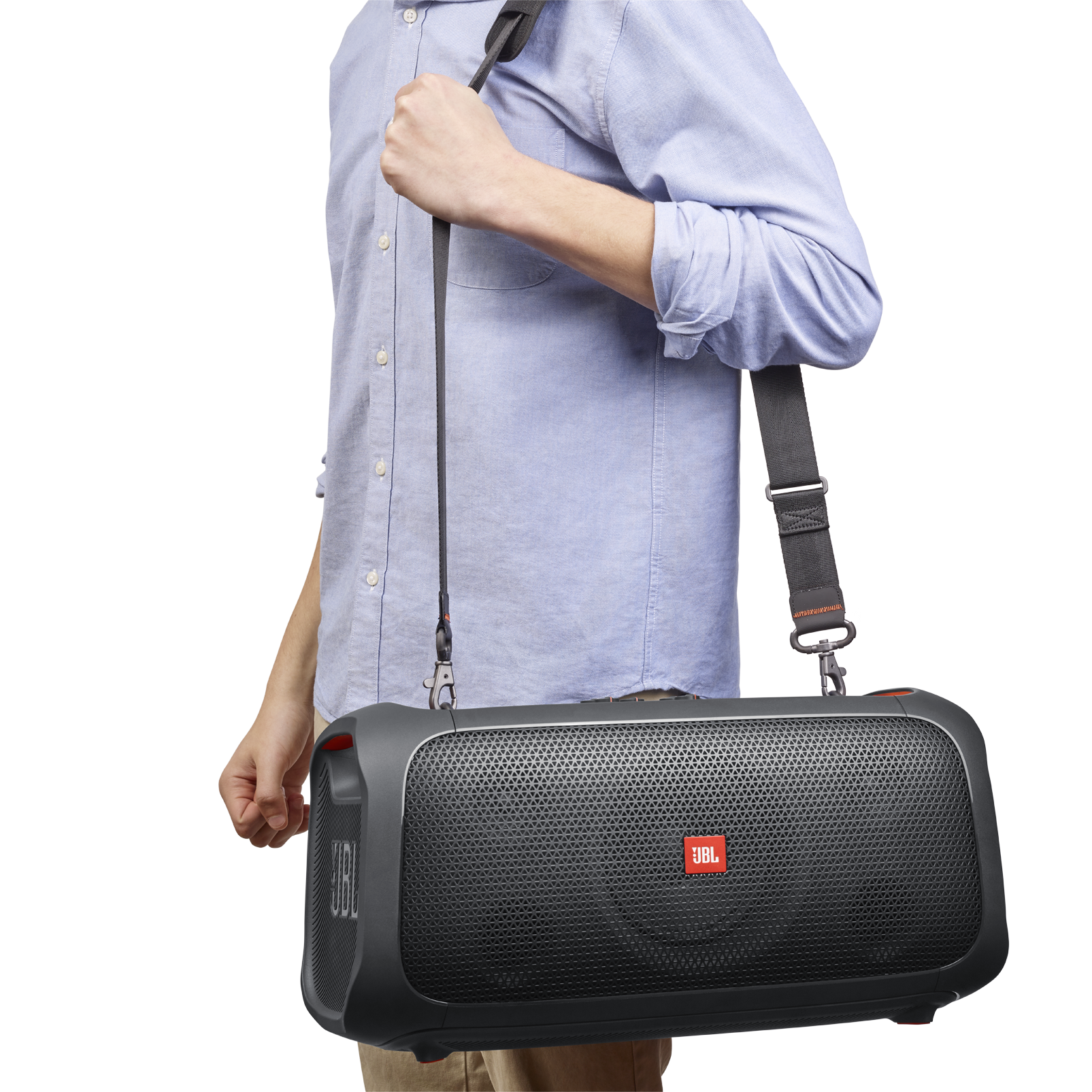 Jbl party box on to go clearance