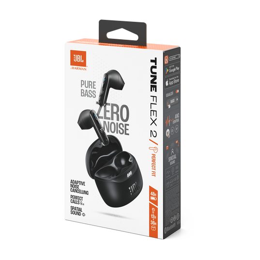 JBL TUNE FLEX 2 ワイヤレスイヤホン　ケース付き JBL Tune Flex 2 | True Wireless Noise Cancelling Earbuds