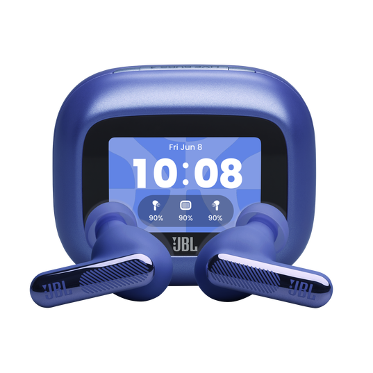 JBL Live Beam 4 - Blue - True wireless Noise Cancelling earbuds - Hero