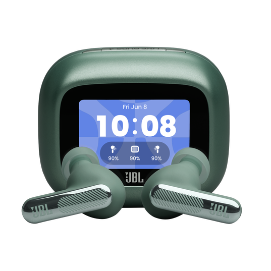 JBL Live Beam 4 - Green - True wireless Noise Cancelling earbuds - Hero