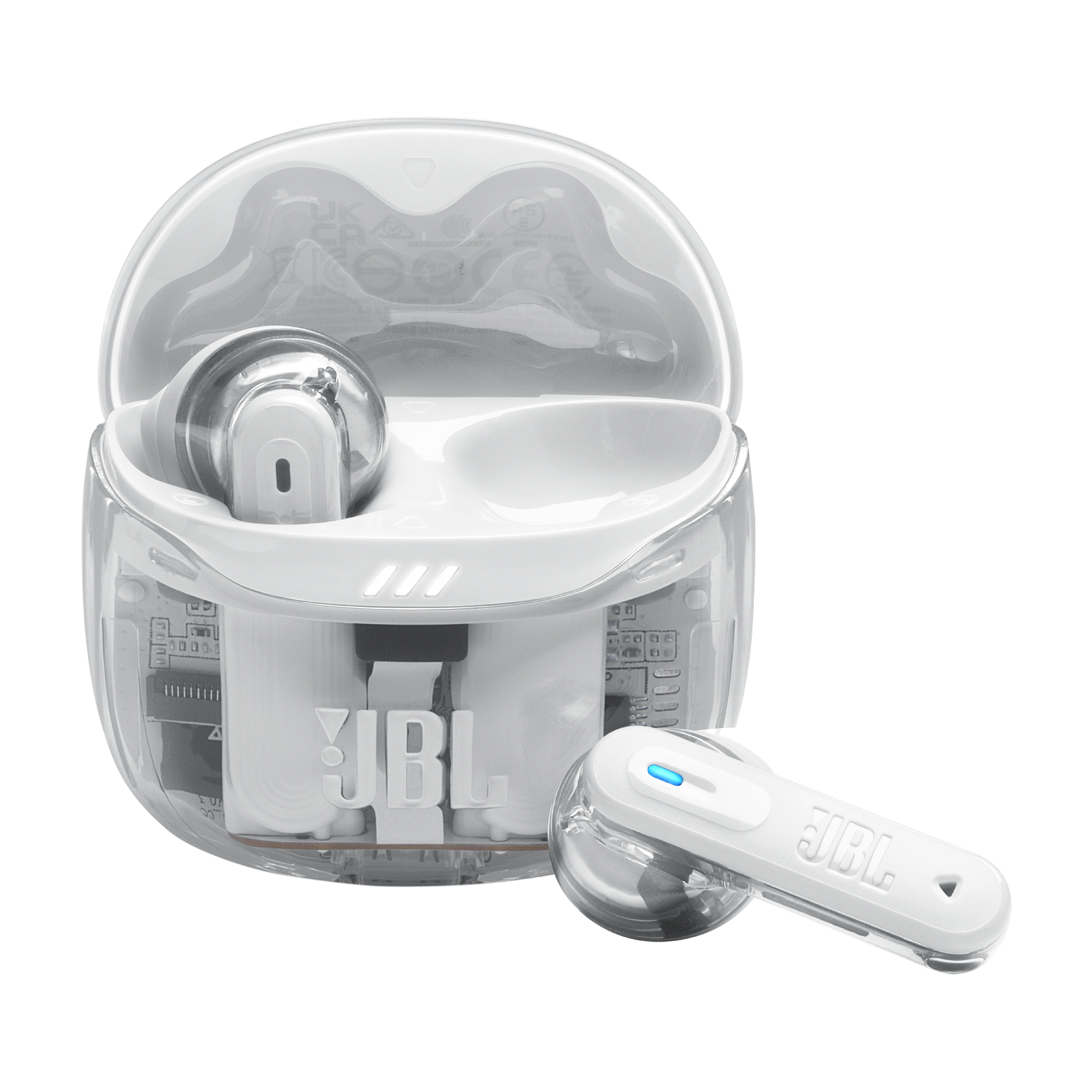 JBL Tune Flex 2 Ghost Edition ホワイト イヤホン JBL Tune Flex 2 Ghost Edition | True Wireless Noise Cancelling Earbuds