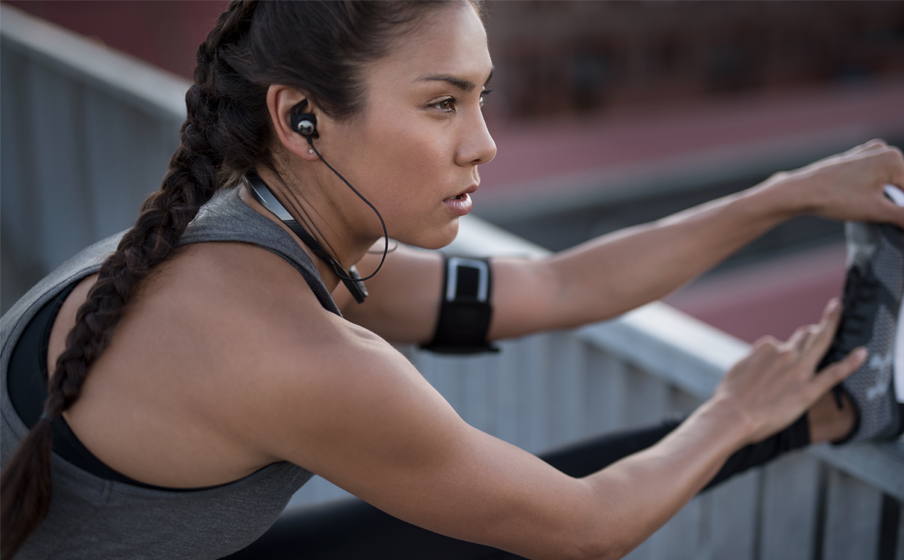 UA Sport Wireless Flex – Engineered by JBL  Wireless neckband headphones  with all-day comfort and secure fit and safety for sport